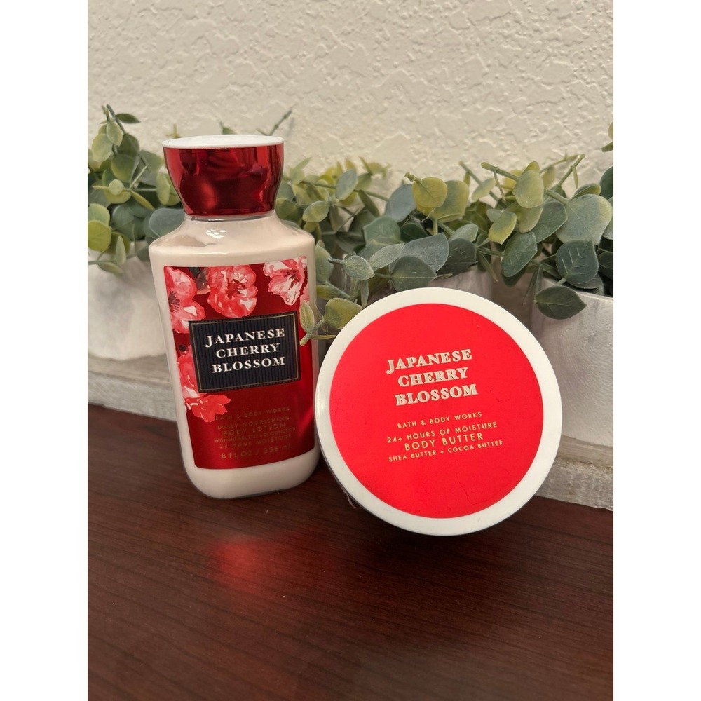 Bath & Body Works Japanese Cherry Blossom body butter and body lotion